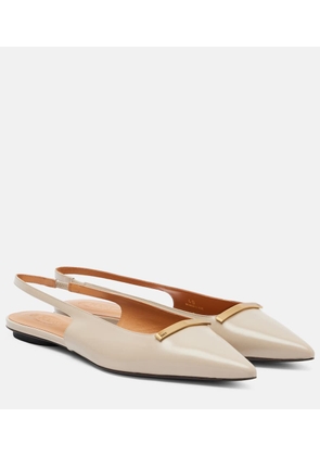 Tod's Leather slingback flats