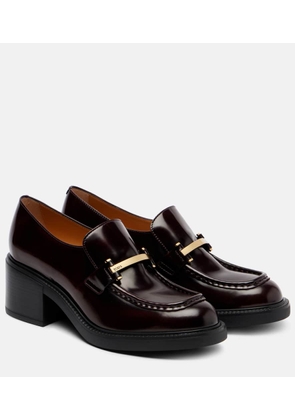 Tod's 60 leather loafer pumps