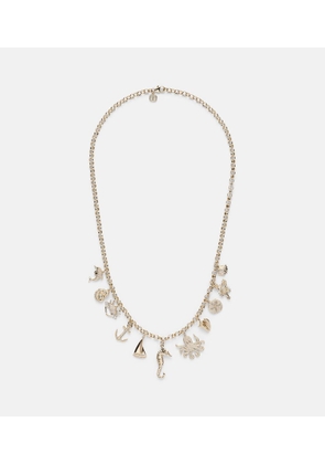 Sydney Evan 14kt gold charm necklace with diamonds