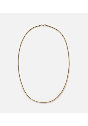 Stone and Strand Serpentine 14kt gold chain necklace