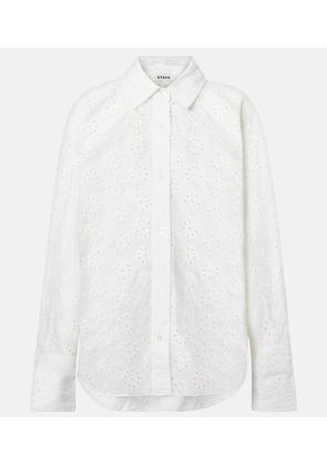 Staud Colton eyelet cotton shirt