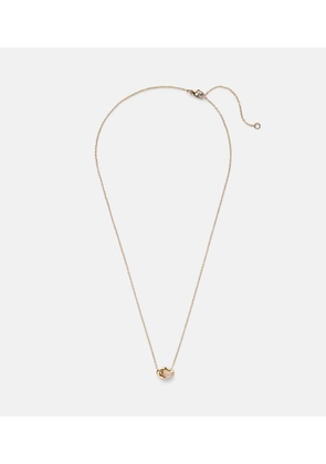 Stone and Strand 14kt gold necklace with diamonds