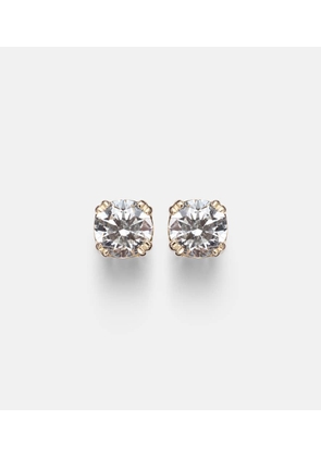 Stone and Strand 14kt gold earrings with diamonds