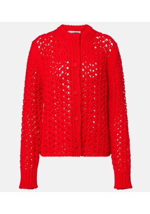 Jil Sander Open-knit wool cardigan