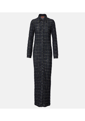 Missoni Checked lame shirt dress
