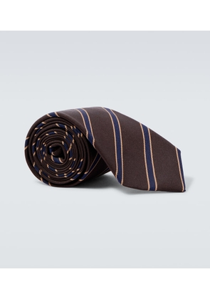 Auralee Striped silk tie