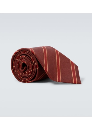 Auralee Striped silk tie