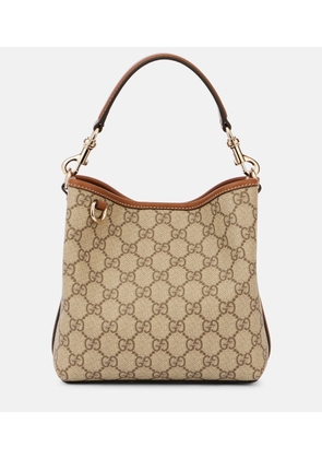 Gucci GG Emblem Small canvas bucket bag