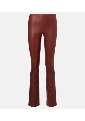 Stouls JP Long leather flared pants