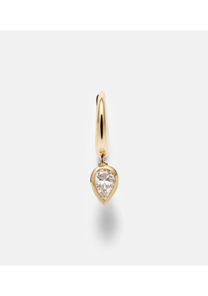 Shay Jewelry 18kt gold single huggie with diamonds