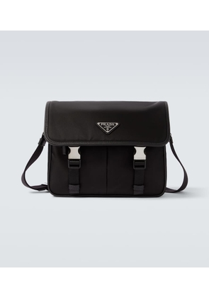 Prada Re-Nylon leather-trimmed shoulder bag