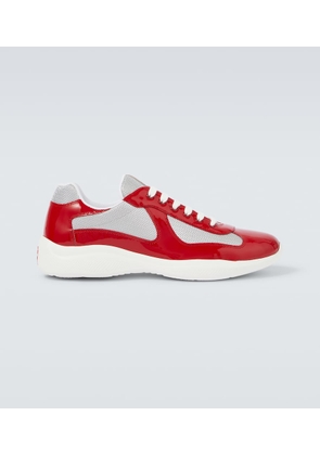 Prada America's Cup leather-trimmed sneakers