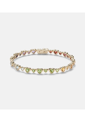Roxanne First Heart 2 Heart 14kt gold bracelet with gemstones