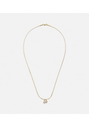 Roxanne First 14kt gold pendant necklace with diamonds