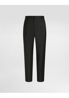 Dolce & Gabbana Virgin Wool Trousers - Man Pants And Shorts Green 54