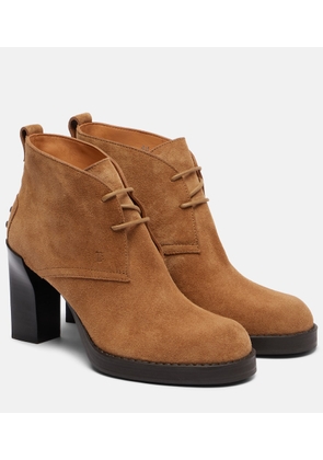 Tod's BH Bootie 80 suede ankle boots