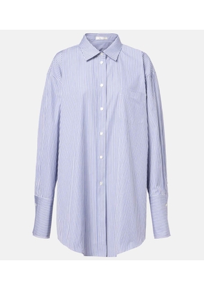 The Row Ment Bengal stripe cotton poplin shirt