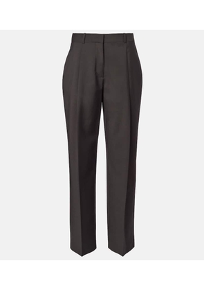 The Row Mikkela high-rise wool and mohair pants
