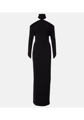 Courreges Circle open-back high-neck gown