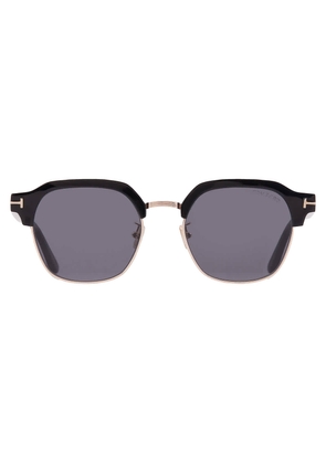 Tom Ford Smoke Square Sunglasses FT1166-K 01A 54