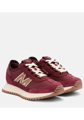 Moncler Pacey2 suede-trimmed sneakers