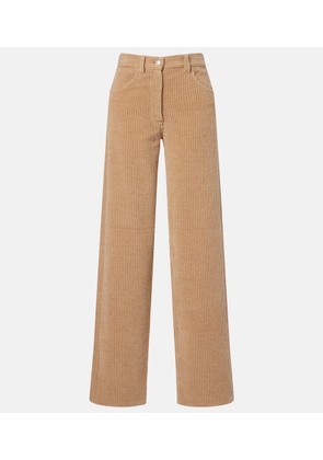 The Row Clair high-rise corduroy straight pants