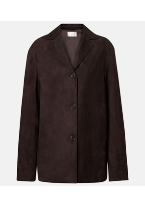 The Row Fabian suede jacket