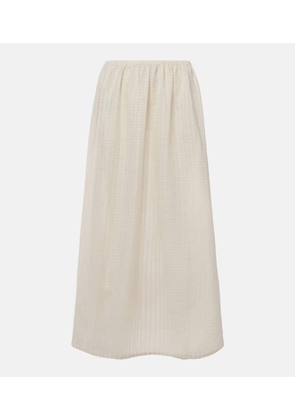 Asceno Rafaela cotton and linen maxi skirt