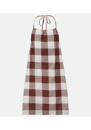 Posse Callie gingham cotton minidress