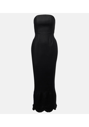 Posse Essie strapless linen gown