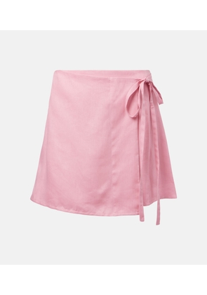Asceno Positano linen miniskirt