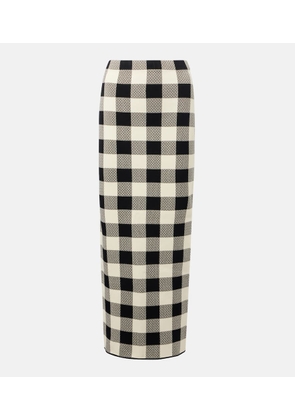 Posse Pippa checked maxi skirt