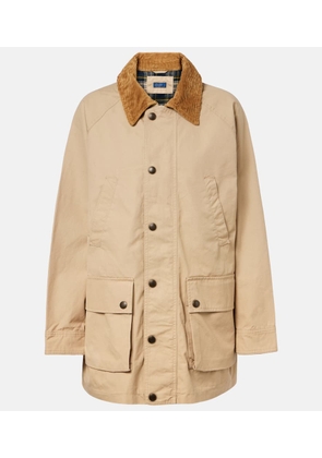 Polo Ralph Lauren Corduroy-trimmed cotton field jacket