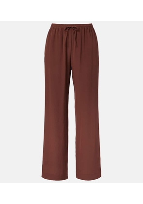 Asceno Aurelia silk crepe wide-leg pants