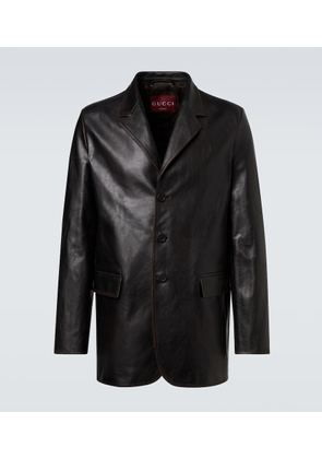 Gucci Leather blazer