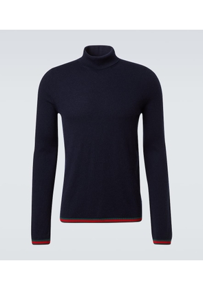 Gucci Webstripe cashmere turtleneck sweater