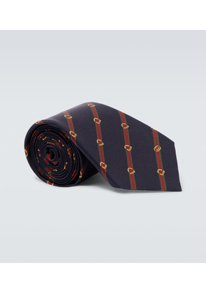 Gucci Web Stripe silk twill jacquard tie