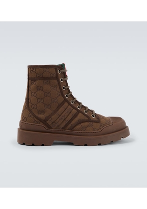 Gucci New Sherlin GG canvas ankle boots