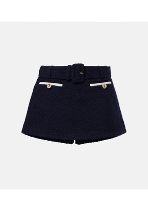 Self-Portrait Belted boucle skort