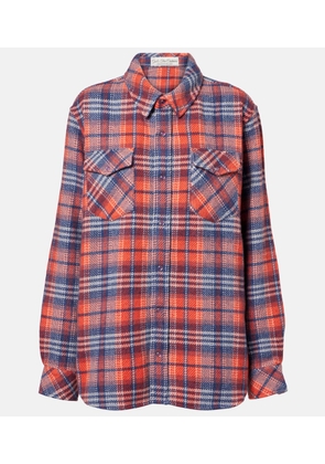 God's True Cashmere Americana plaid cashmere shirt