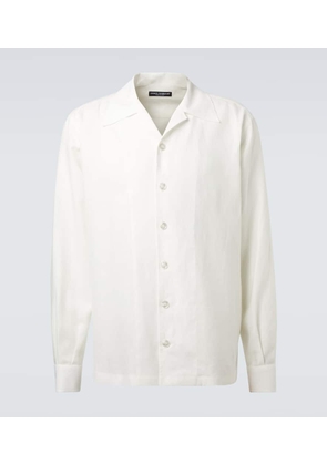 Dolce&Gabbana Linen canvas bowling shirt