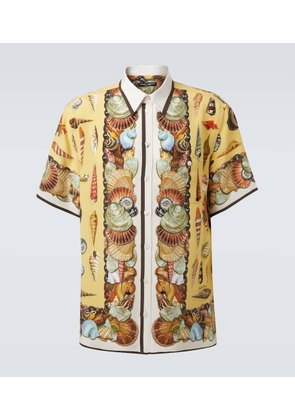Dolce&Gabbana Printed silk crepe shirt