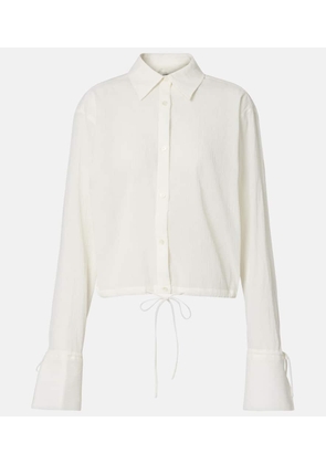 Toteme Cropped cotton shirt