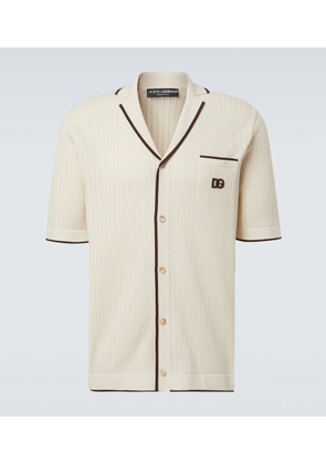 Dolce&Gabbana DG knitted cotton shirt