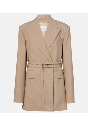 Sportmax Tubinga belted virgin wool blazer