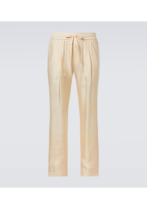Dolce&Gabbana Silk tapered pants