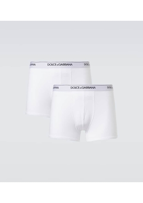 Dolce&Gabbana Set of 2 logo cotton-blend boxer briefs