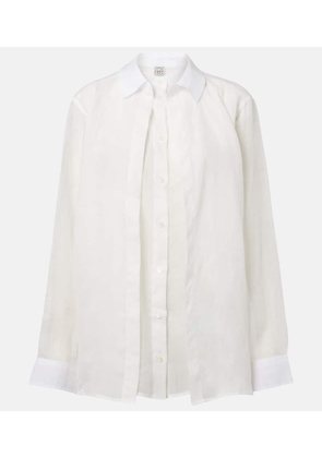 Toteme Layered ramie voile shirt