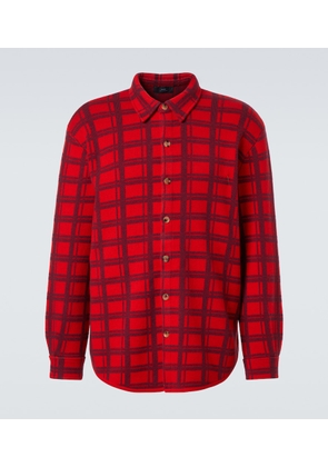 Arch4 Mr Young checked cashmere shirt