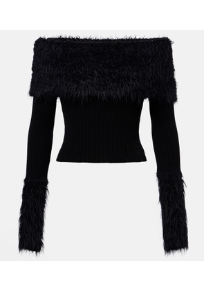 Jean Paul Gaultier Ribbed-knit top